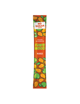 Vaisių juostelės su mangais, FruitMood, (be pridėtinio cukraus), 10 g (3 vnt)