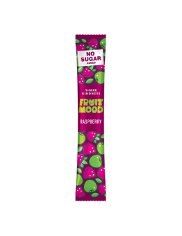 Vaisių juostelės su avietėmis, FruitMood, (be pridėtinio cukraus), 10 g (3 vnt)