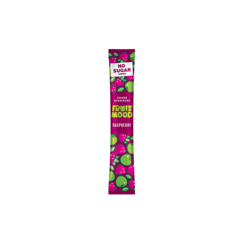 Vaisių juostelės su avietėmis, FruitMood, (be pridėtinio cukraus), 10 g (3 vnt)