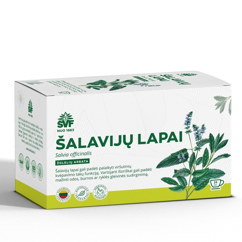 Arbata šalavijų lapai ŠVF, 24 vnt.