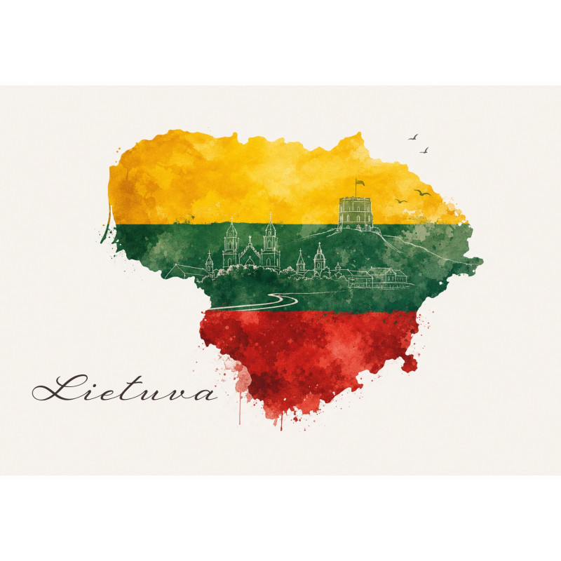 Sieninis kabinamas kalendorius vienos dalies MONO 30x42 cm.