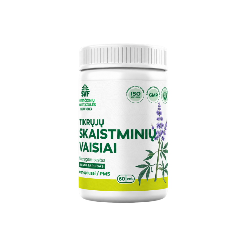 Tikrųjų skaistminių vaisiai, menopauzei, Švenčionių vaistažolės, 60 vnt. | Onelife