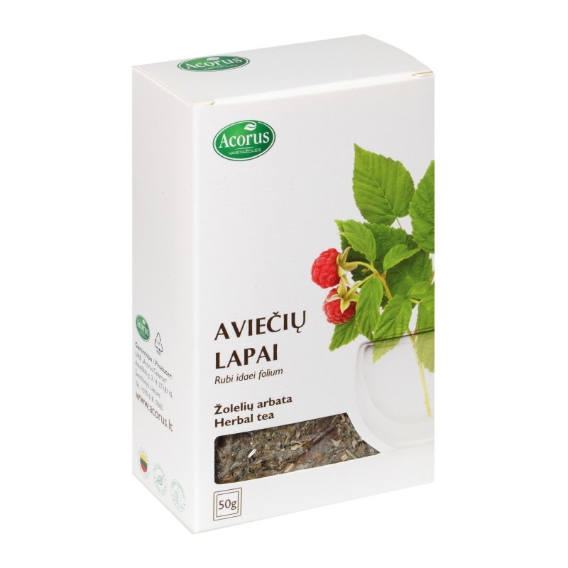 Žolelių arbata aviečių lapai ŠVF, 50 g |Onelife.lt