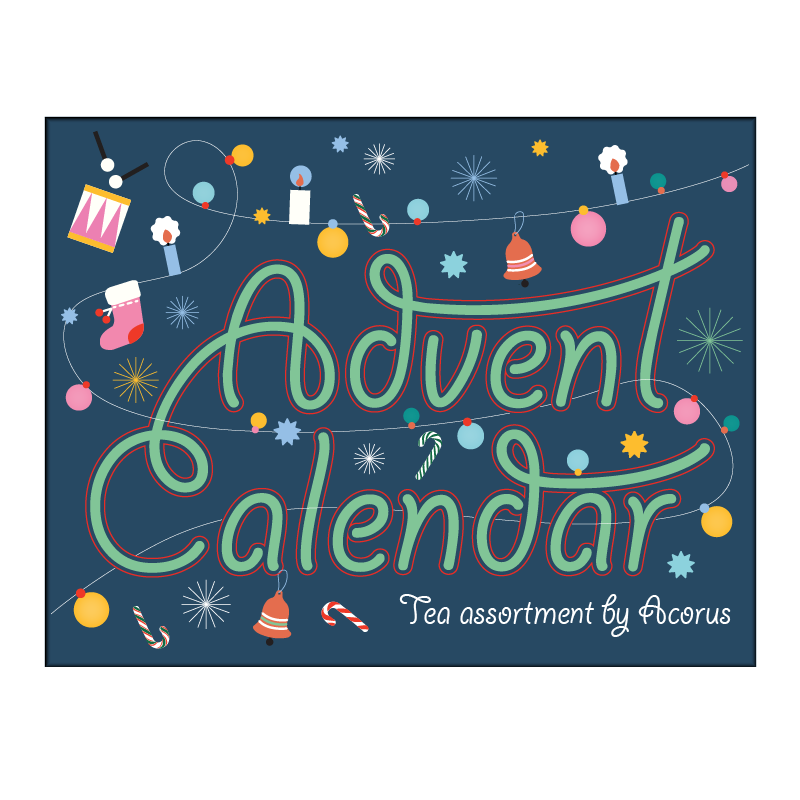 Tea advent calendar, Acorus, 60 tea bags, 8 flavours