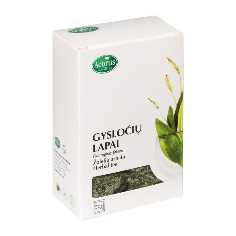 Gysločių lapai, žolelių arbata, kvėpavimo takams, Švenčionių vaistažolės, 50 g