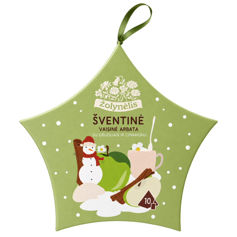 Festive fruit tea with apple and cinnamon, Žolynėlis, 30 g, 10 tea bags