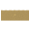 Horizontalus stalo kalendorius MEMO ECO CARDBOARD 2027m., t. geltonos spalvos