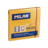 Lipnūs lapeliai MILAN NEON 76x76mm oranžinės spalvos, 100 lapelių