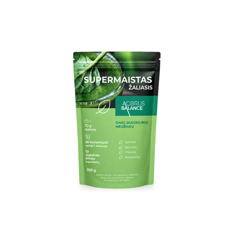 Supermaistas, Žaliasis, Acorus Balance, 300 g. | Onelife.lt