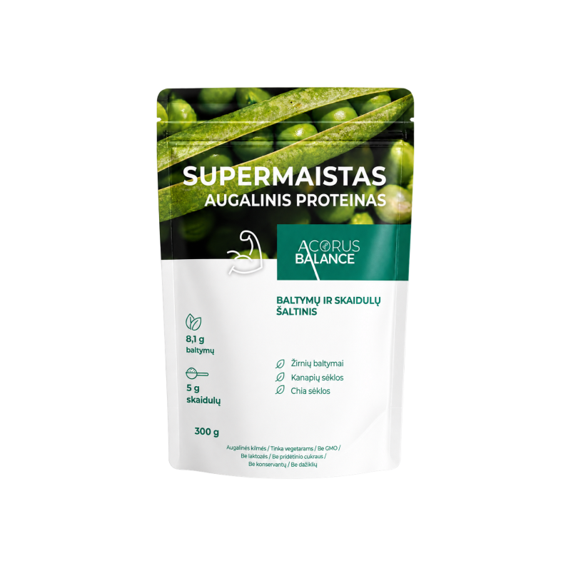 Supermaistas,  Augalinis proteinas, Acorus Balance, 300 g. | Onelife.lt