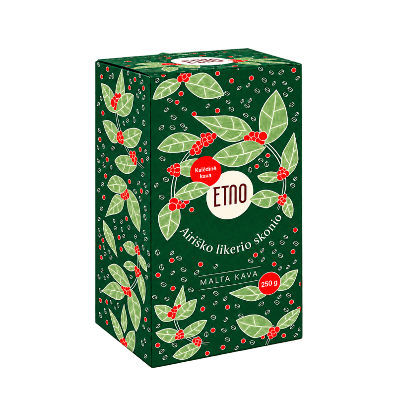 Airiško kremo likerio skonio malta kava, ETNO, 250 g.