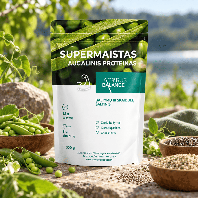 Supermaistas,  Augalinis proteinas, Acorus Balance, 300 g. | Onelife.lt
