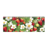 Horizontalus stalo kalendorius MEMO CARD STRAWBERRIES 2027m., laminuoto kartono viršeliu