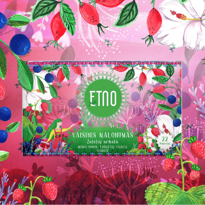 Vaisinis malonumas fruit tea, ETNO, 22 tea bags