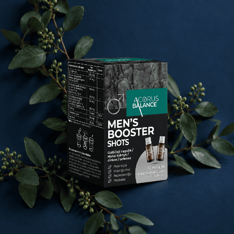 Men's Boosters Shots, potencijai ir vaisingumui | Onelife.lt