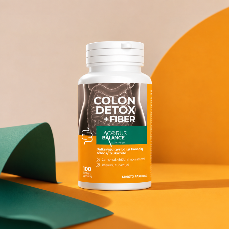 Acorus Balance Colon Detox + fiber | Onelife.lt
