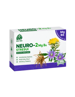 Kapsulės Neuro-2 stresui MG B6, Švenčionių vaistažolės, N10