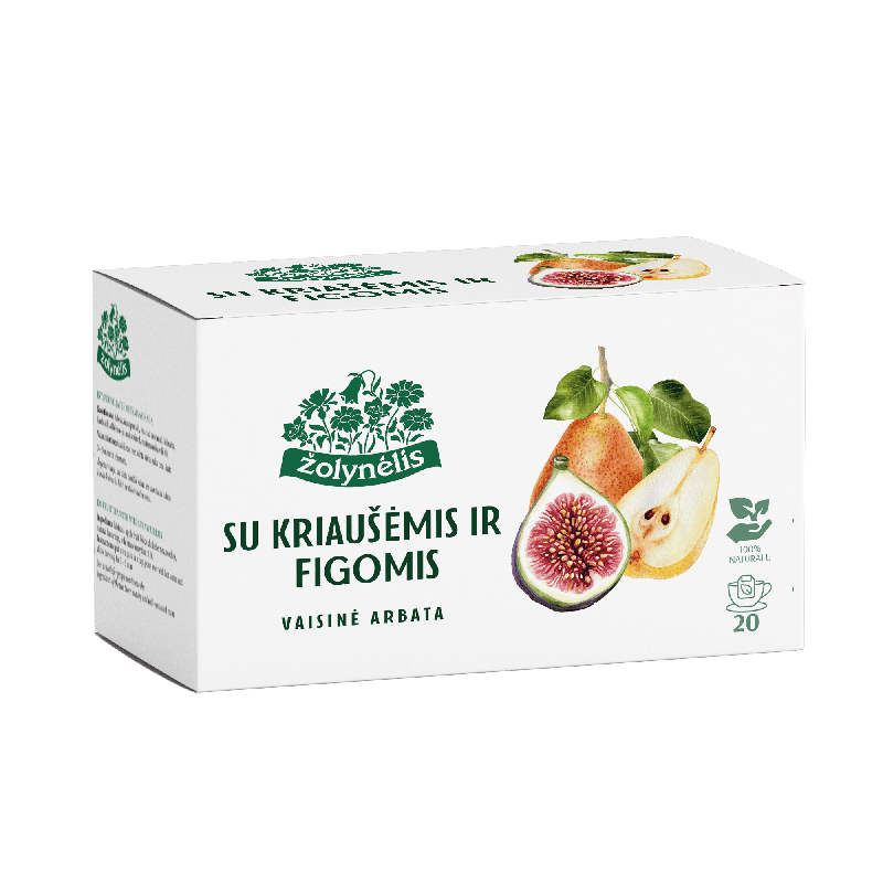 Fruit tea with pear and fig, Žolynėlis, 20 tea bags