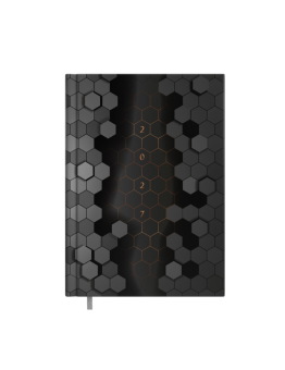 Darbo knyga - kalendorius BUSINESS DAY DESIGN A5, 2027m, HEXAGON