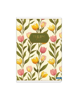 Sąsiuvinis TULIPS A5 80g 48l langeliais