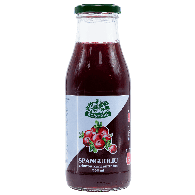 Spanguolių arbatos koncentratas, Žolynėlis, 500ml.