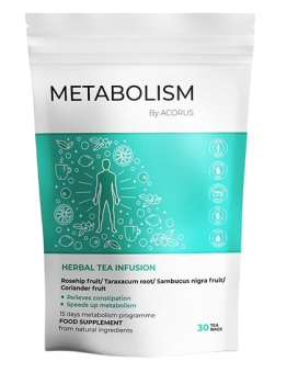 Metabolism, arbata, Acorus, 30 pakelių