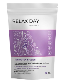Relax day, arbata, Acorus, 30 pakelių