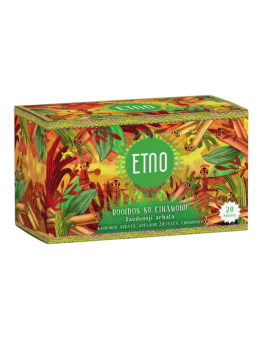 Raudonoji arbata rooibos su cinamonu ETNO, 20 vnt.