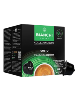 Kavos kapsulės BIANCHI Gusto Fine Aroma Espresso, 16 vnt.