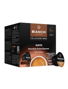 Nero Gusto Choco Aroma coffee capsules, Dolce Gusto® compatible, BIANCHI, 16 pcs