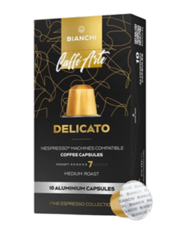 Caffè Arte Delicato, kavos kapsulės Nespresso®, BIANCHI, 10 vnt.