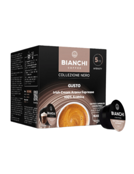 Bianchi Collezione Nero Gusto Irish Cream Aroma, kavos kapsulės Dolce Gusto®, BIANCHI, 16 vnt.