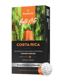 Kavos kapsulės BIANCHI Caffè Arte Costa Rica, Nespresso®, 10 vnt.