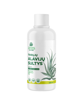 Tikrųjų alavijų sultys, imunitetui, virškinimui, odai, Švenčionių vaistažolės, 530 ml