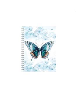 Darbo knyga KANCLERIS SPIRAL DAY 2027m, 140x190mm, BUTTERFLY