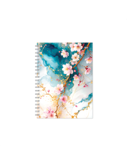 Darbo knyga KANCLERIS SPIRAL DAY 2027m., 140x190mm, CHERRY BLOSSOM
