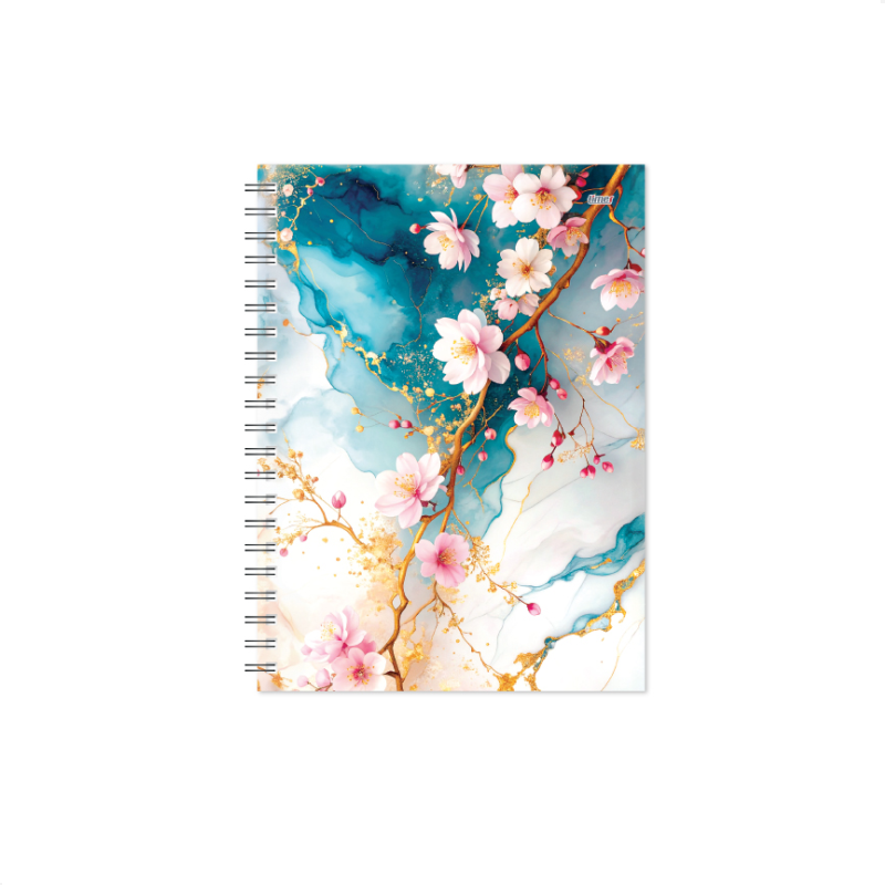 Darbo knyga KANCLERIS SPIRAL DAY 2027m., 140x190mm, CHERRY BLOSSOM