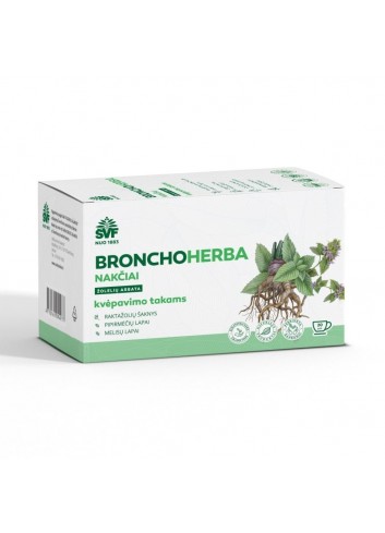 Arbata Bronchoherba nakčiai ŠVF, 20 vnt.