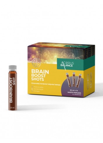 Brain boost shots, protinei veiklai, Acorus Balance, 14 vnt.