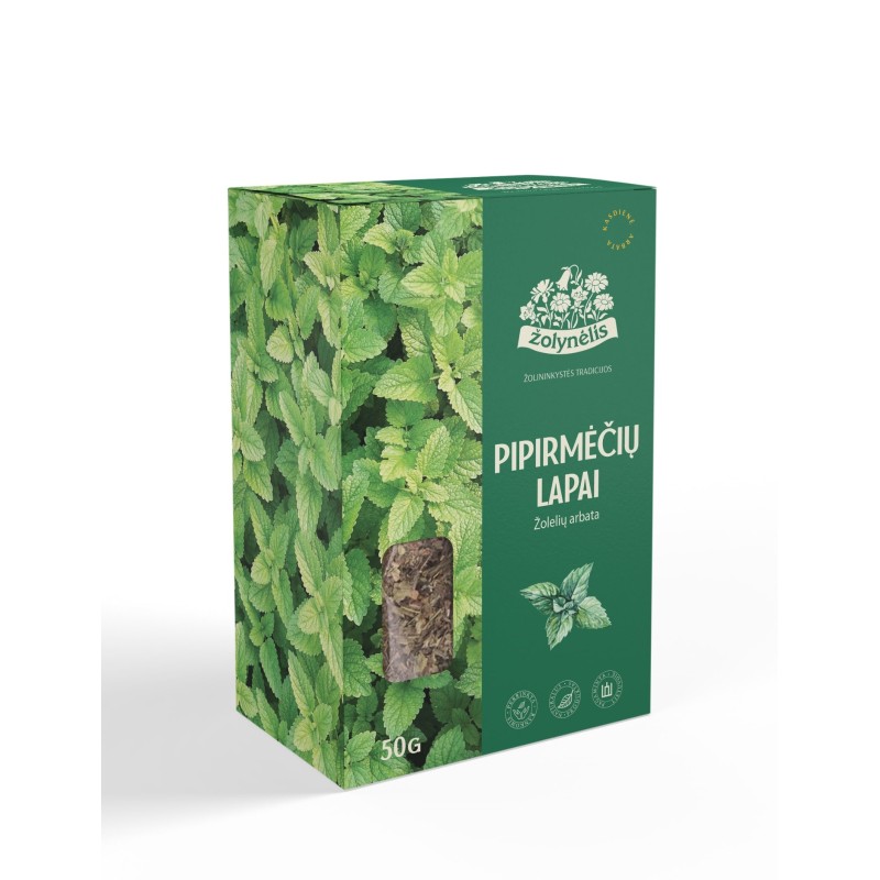 Žolelių arbata pipirmėčių lapai ŽOLYNĖLIS, 50 g