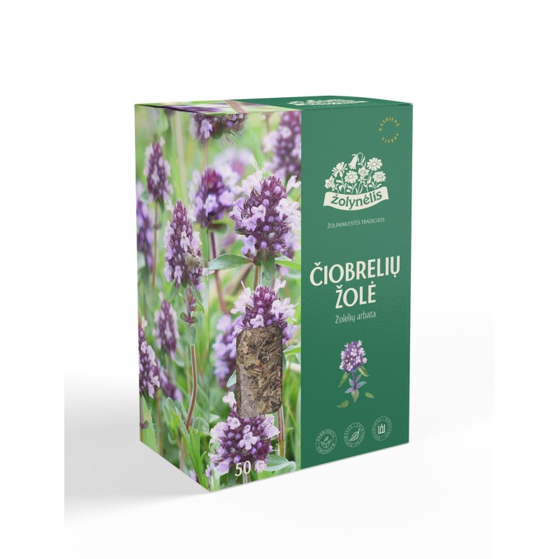 Žolelių arbata čiobrelių žolė ŽOLYNĖLIS, 50 g
