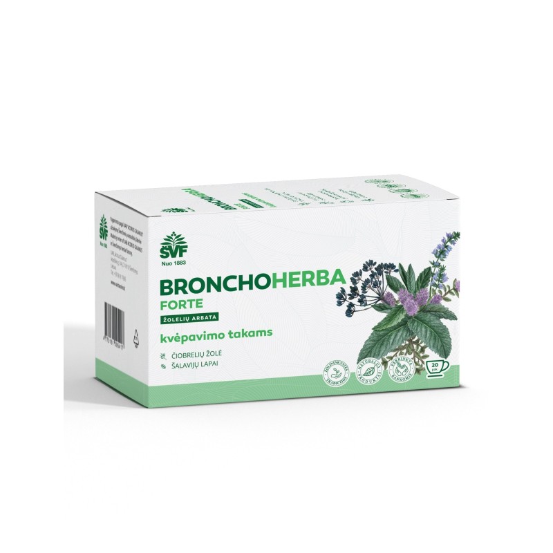 Arbata Bronchoherba forte ŠVF, 20 vnt.
