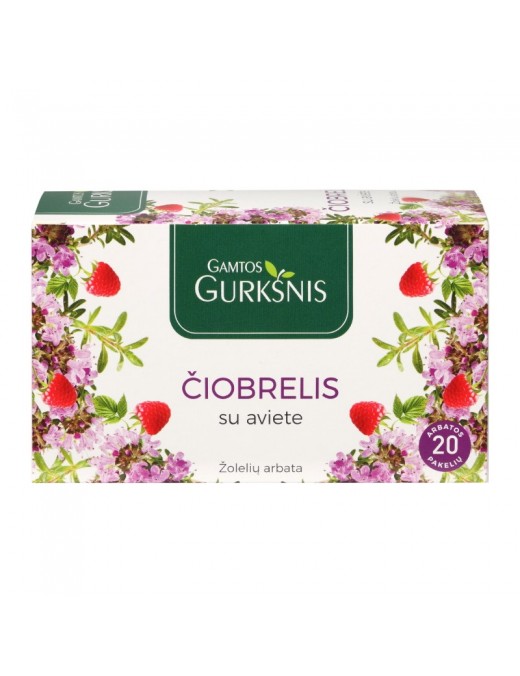 Arbata Gamtos Gurkšnis čiobrelis su aviete ŠVF, 20 vnt.