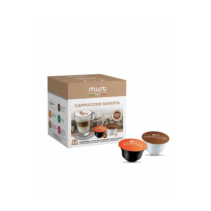 Cappuccino Barista kavos kapsulės Dolce Gusto kavos aparatui.