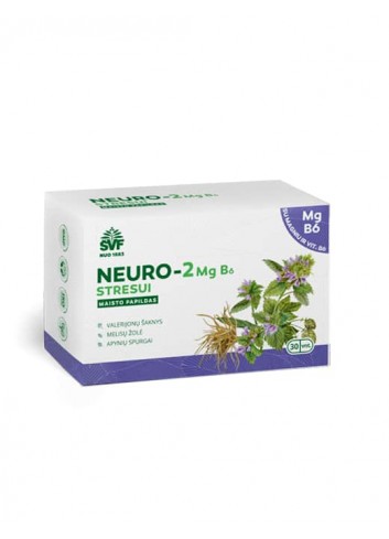 Neuro-2 Mg B6 kapsulės stresui, Švenčionių vaistažolės, 30 vnt.