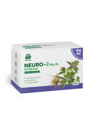 Kapsulės Neuro-2 Mg B6 stresui ŠVF.