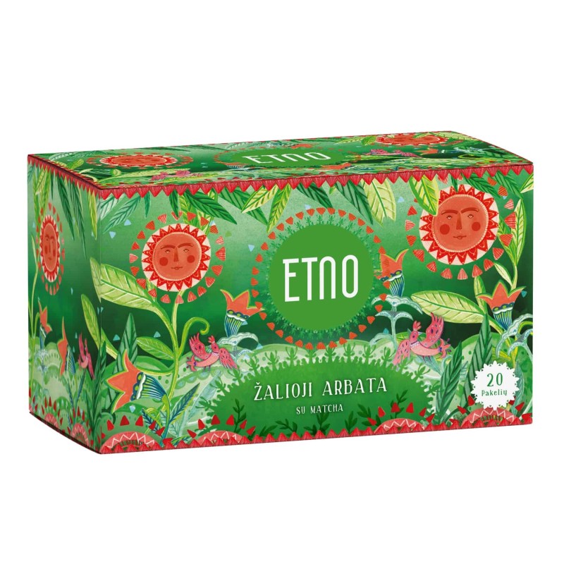 Žalioji arbata su matcha ETNO, 20 vnt.