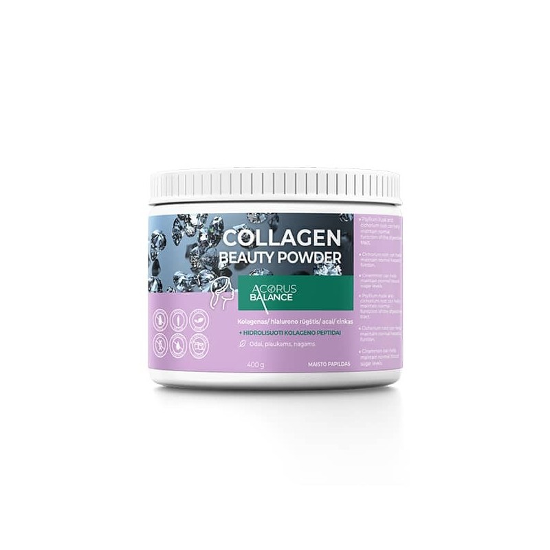 COLLAGEN BEAUTY powder, odai, plaukams, nagams, 400 g.