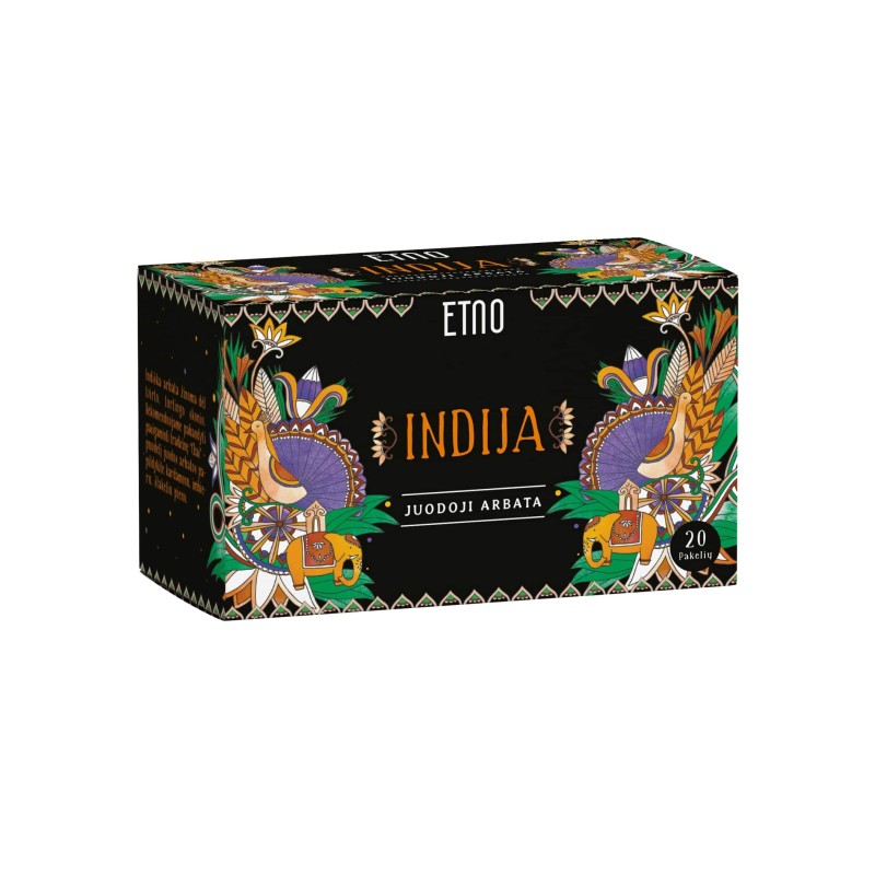 Juodoji arbata Indija, ETNO, 20 vnt.