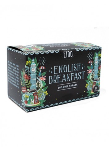 Juodoji arbata English breakfast ETNO, 20 vnt.
